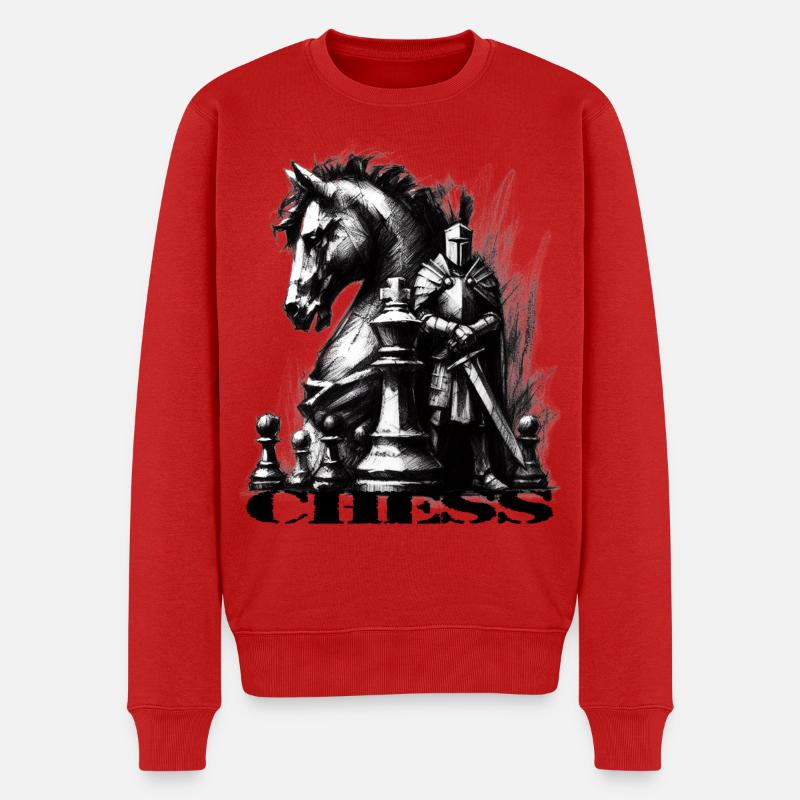 Échecs - Pull Premium bio Homme - rouge
