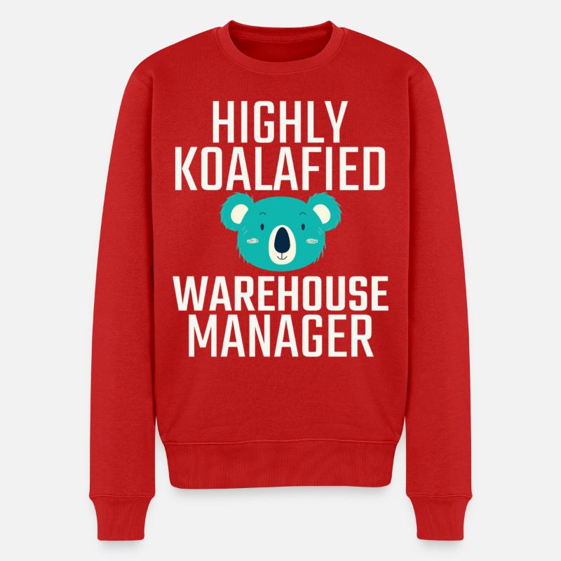 Responsable d’entrepôt Koalafied - Pull Premium bio Homme - rouge