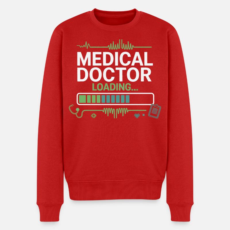 Medizinischer Doktor Loading - Männer Premium Bio Pullover - Rot