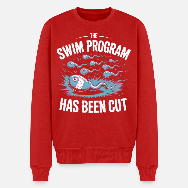 Schwimmprogramm wurde beendet - Männer Premium Bio Pullover - Rot