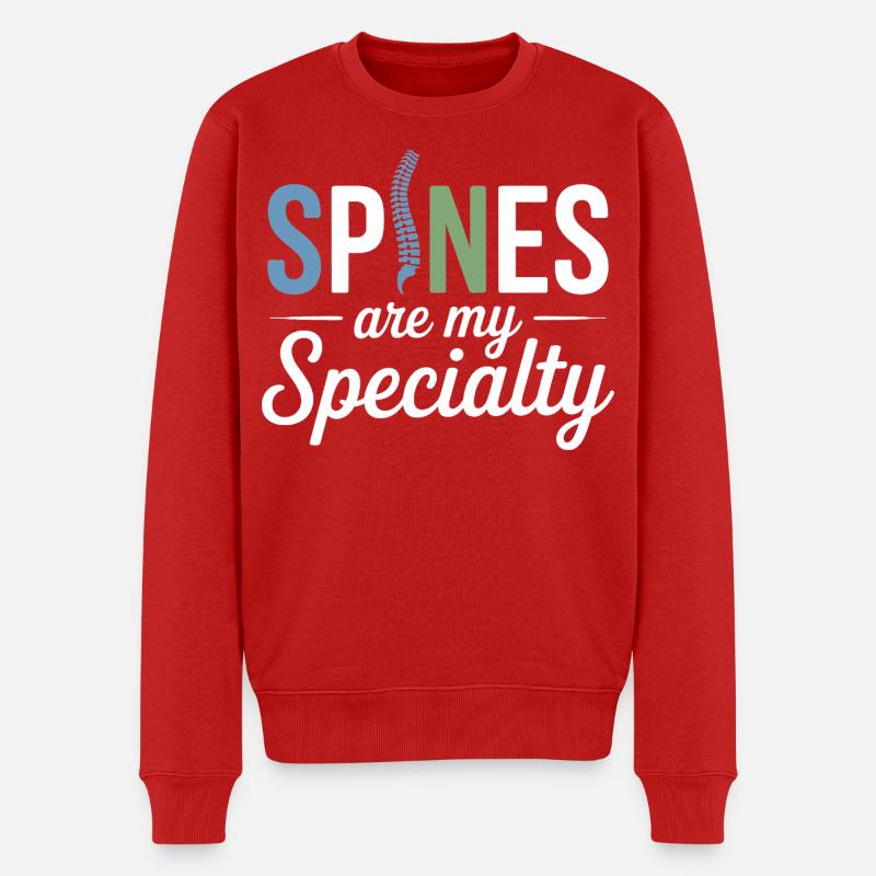 Lizenzierte DC Professional Spinal Adjustment Apparel - Männer Premium Bio Pullover - Rot