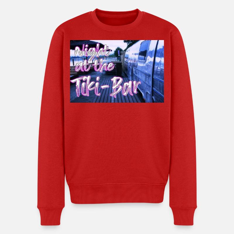 Night at the Tiki Bar - Männer Premium Bio Pullover - Rot