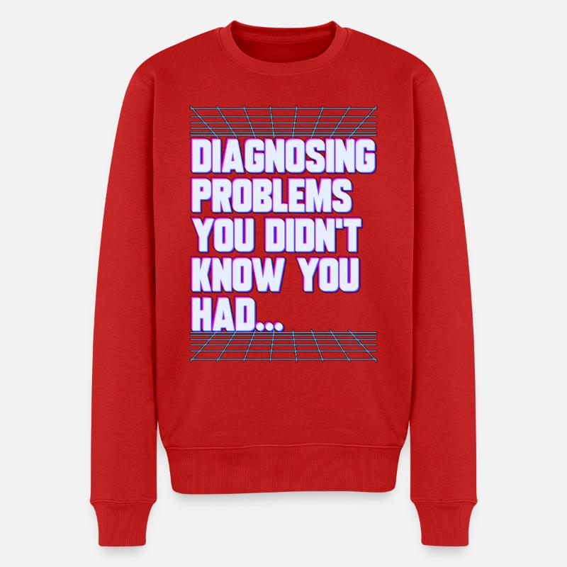Nurse Practitioner Diagnosing Problems Nursing - Men's Premium Organic Jumper - red