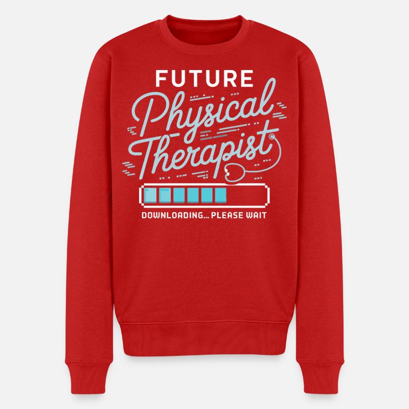 Zukunfts-Physiotherapeut - Männer Premium Bio Pullover - Rot
