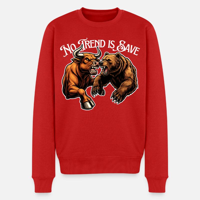 Kein Trend Ist Sicher - Männer Premium Bio Pullover - Rot