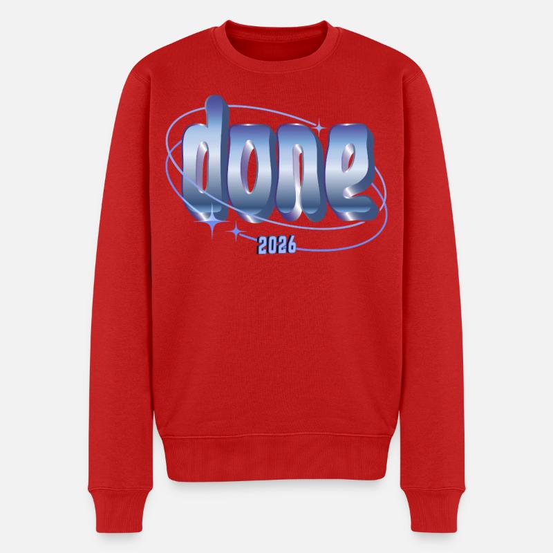 Done 2026 Orbit Design - Männer Premium Bio Pullover - Rot