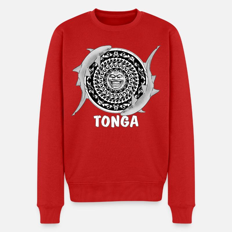 Tonga Ammenhai - Männer Premium Bio Pullover - Rot