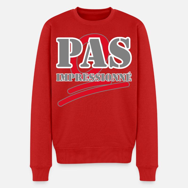 PAS IMPRESSIONNÉ. - Pull Premium bio Homme - rouge