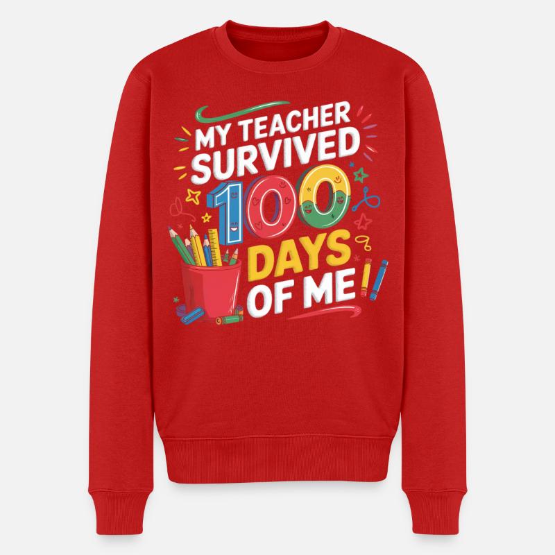 Mon professeur survit 100 jours - Pull Premium bio Homme - rouge