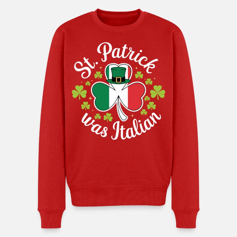 Saint Patrick était italien - Pull Premium bio Homme - rouge