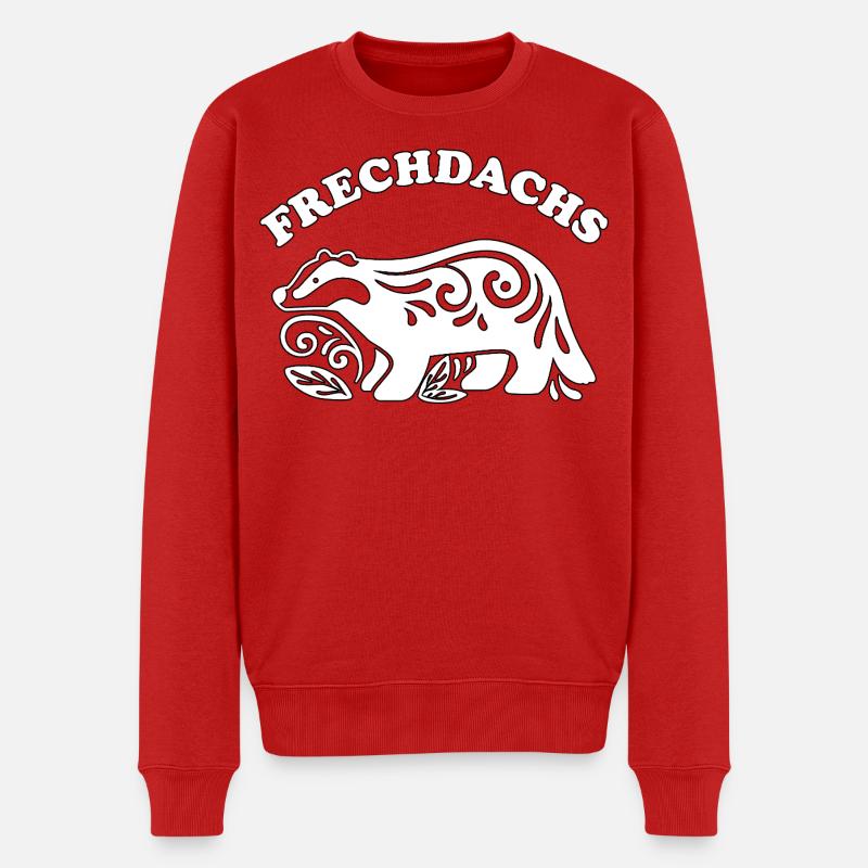 Frechdachs – Der freche Spitzbube - Männer Premium Bio Pullover - Rot