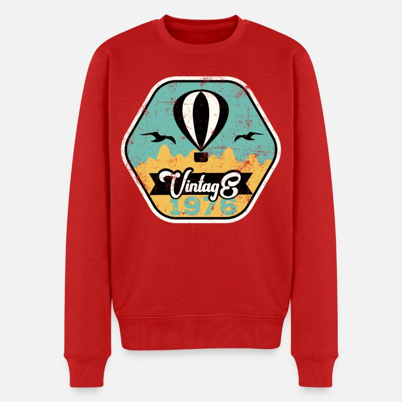 Millésime 1976 - Pull Premium bio Homme - rouge