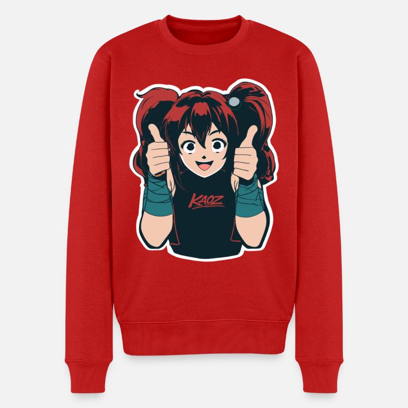 Kaoz Cheer Avatar - Männer Premium Bio Pullover - Rot