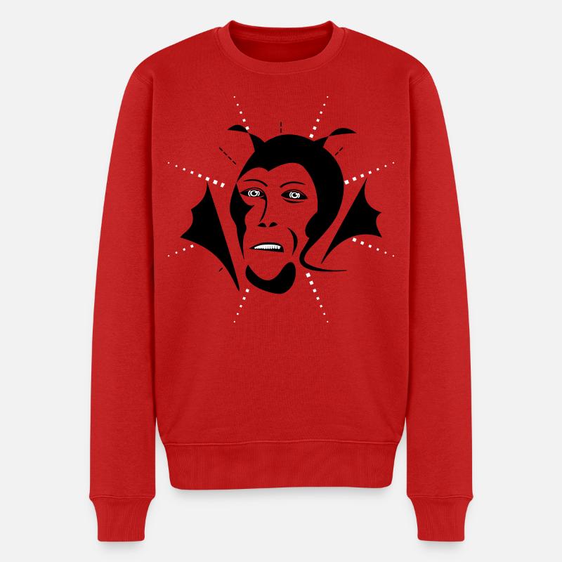 Devil - Männer Premium Bio Pullover - Rot