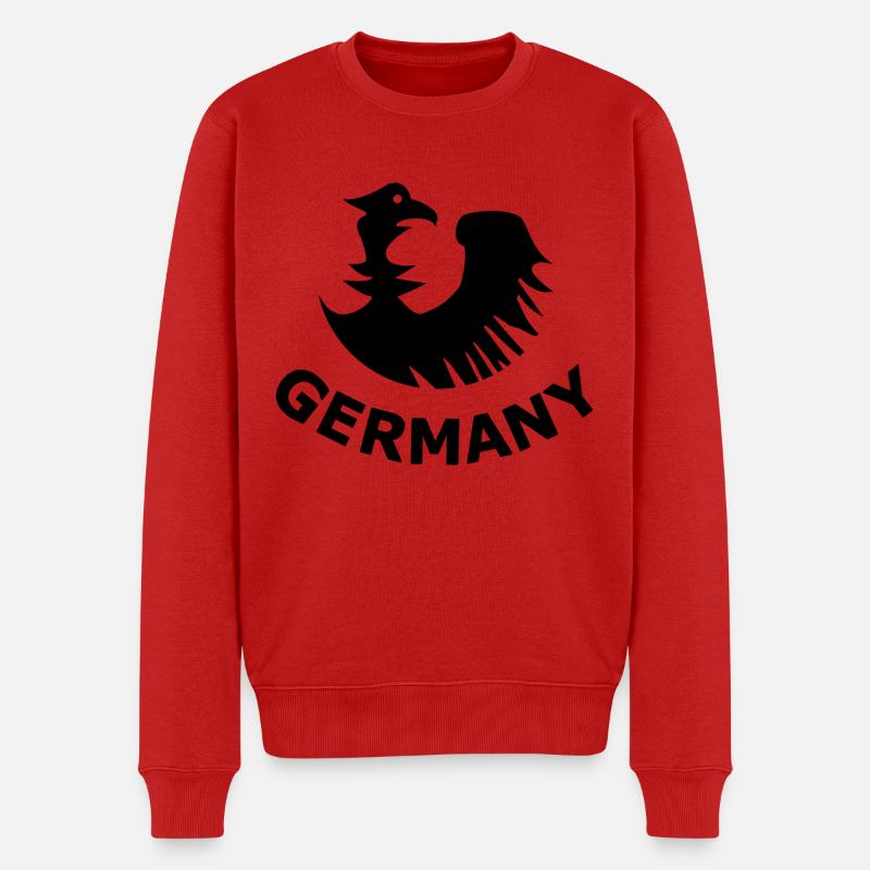 Deutschland Fans Design - Männer Premium Bio Pullover - Rot
