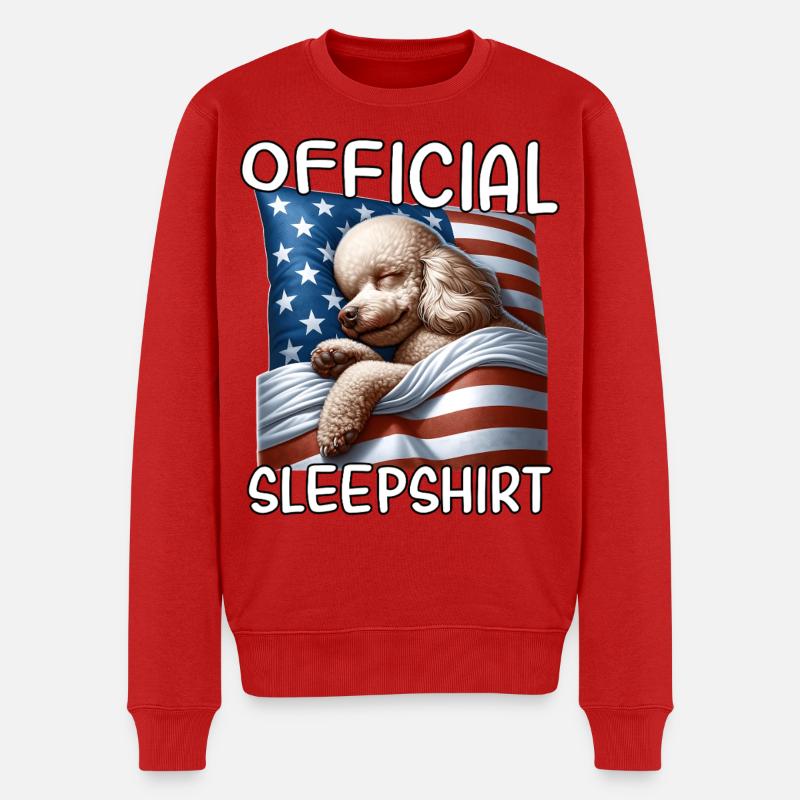 Pudel US Schlafshirt - Männer Premium Bio Pullover - Rot