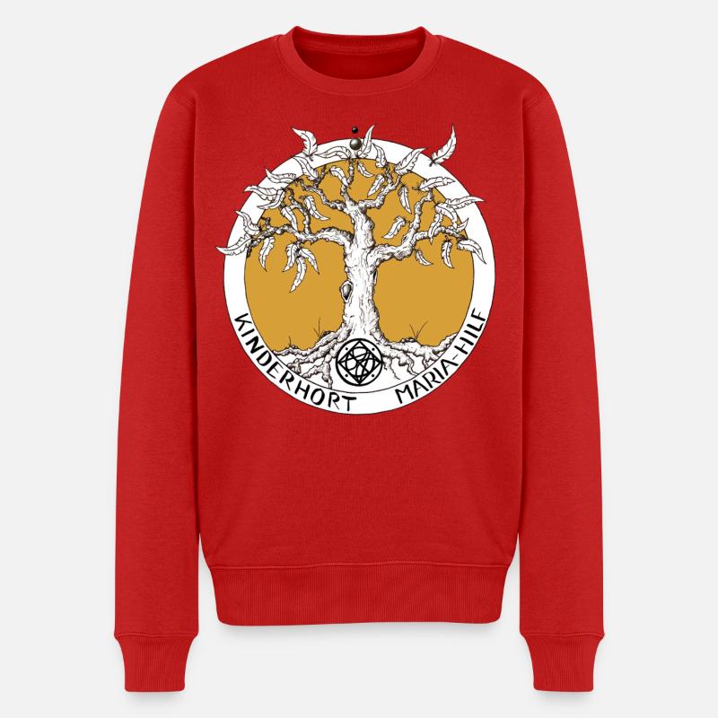 Kinderhort  - Männer Premium Bio Pullover - Rot