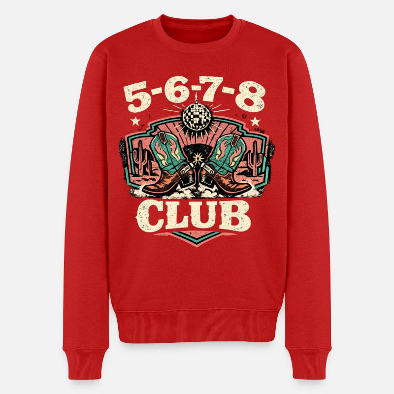 5-6-7-8 Club - Männer Premium Bio Pullover - Rot