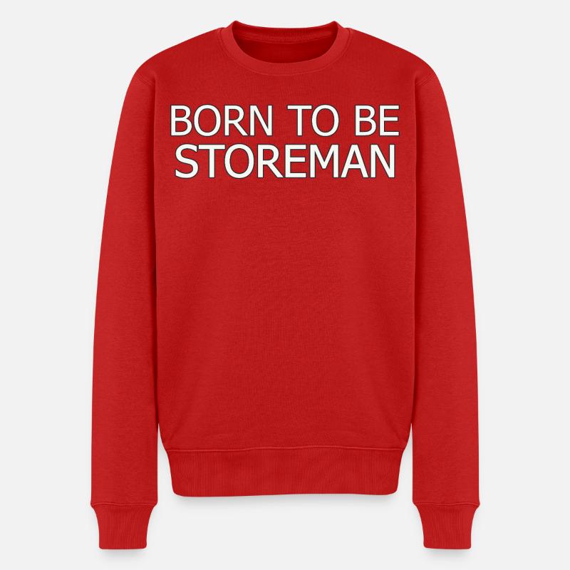 Storeman Born To Be - Männer Premium Bio Pullover - Rot
