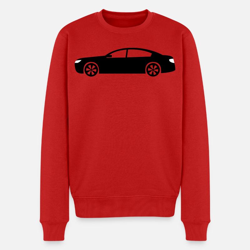 Auto - Männer Premium Bio Pullover - Rot