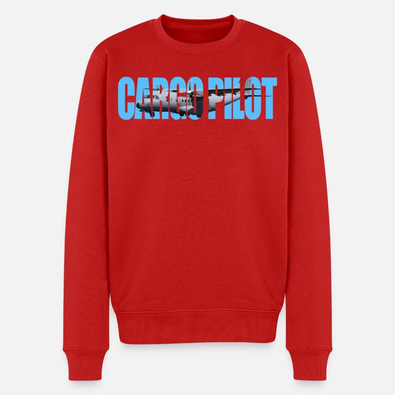 Pilote cargo CN-235 - Pull Premium bio Homme - rouge