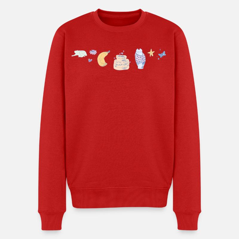 ARTICLES - Pull Premium bio Homme - rouge