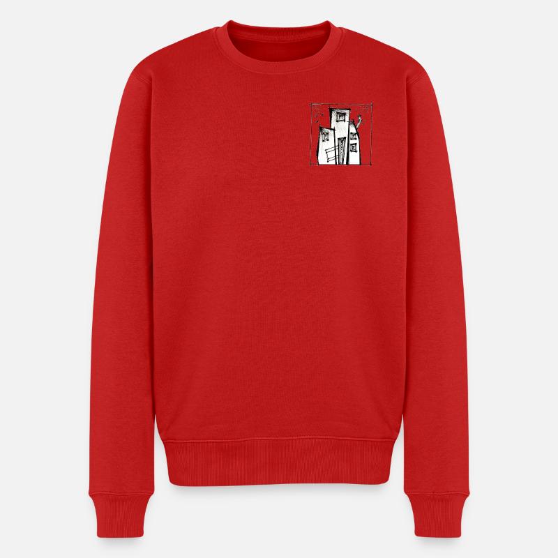 Hutte - Pull Premium bio Homme - rouge