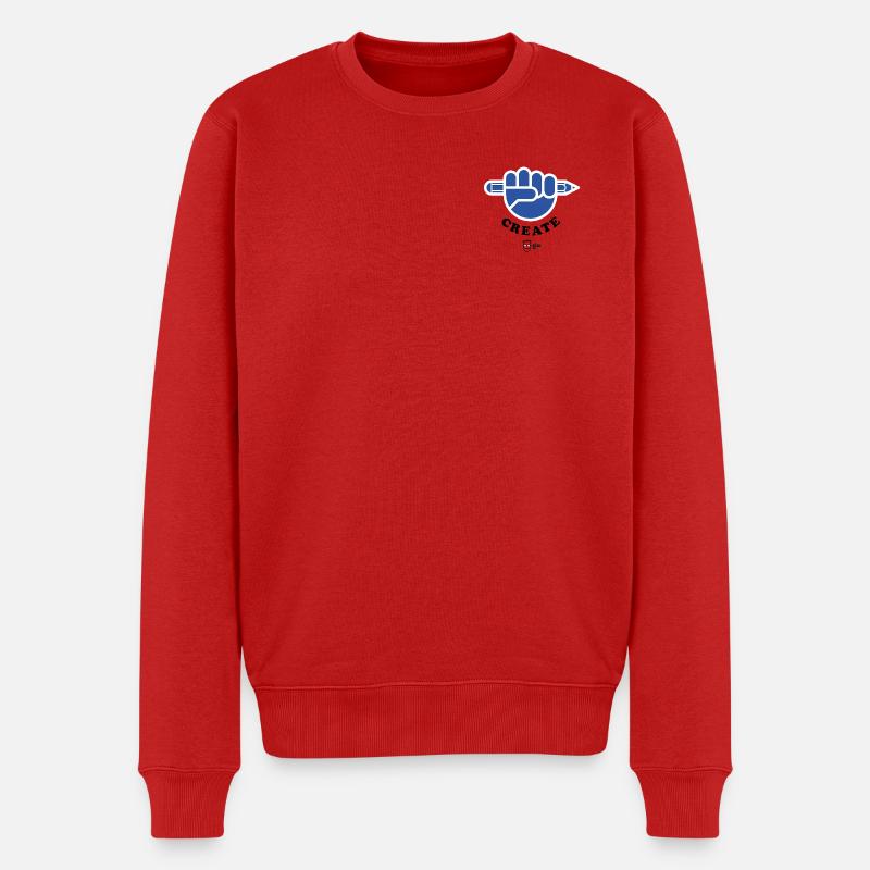Create ! - Pull Premium bio Homme - rouge