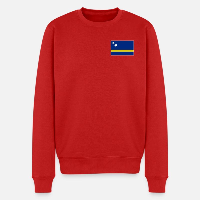 Drapeau de Curaçao - Pull Premium bio Homme - rouge