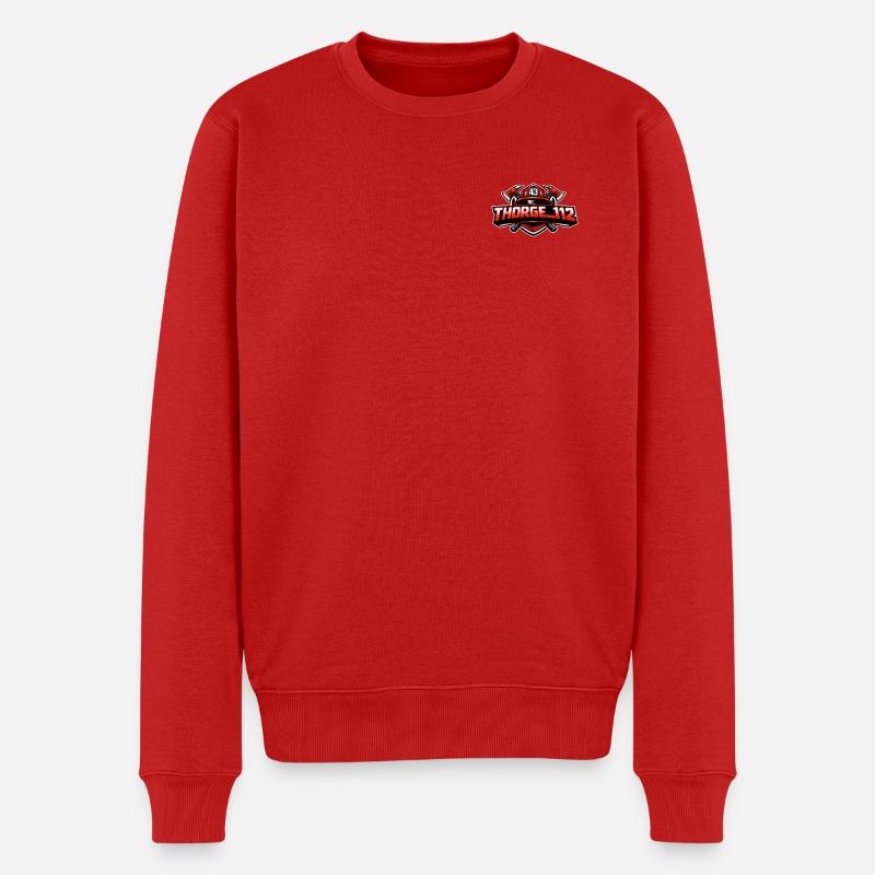 thorge_112 logo - Pull Premium bio Homme - rouge