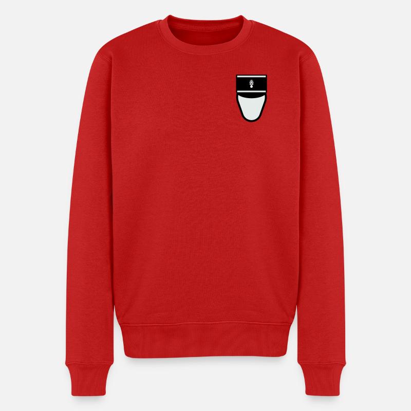 Gendarm Képi G.D. (Abteilungsgendarm) - Männer Premium Bio Pullover - Rot