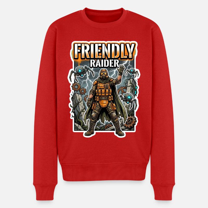 Friendly Raider - Pull Premium bio Homme - rouge