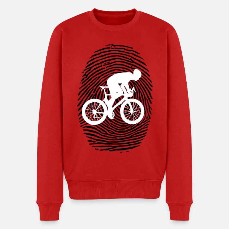 Radfahrer - Männer Premium Bio Pullover - Rot