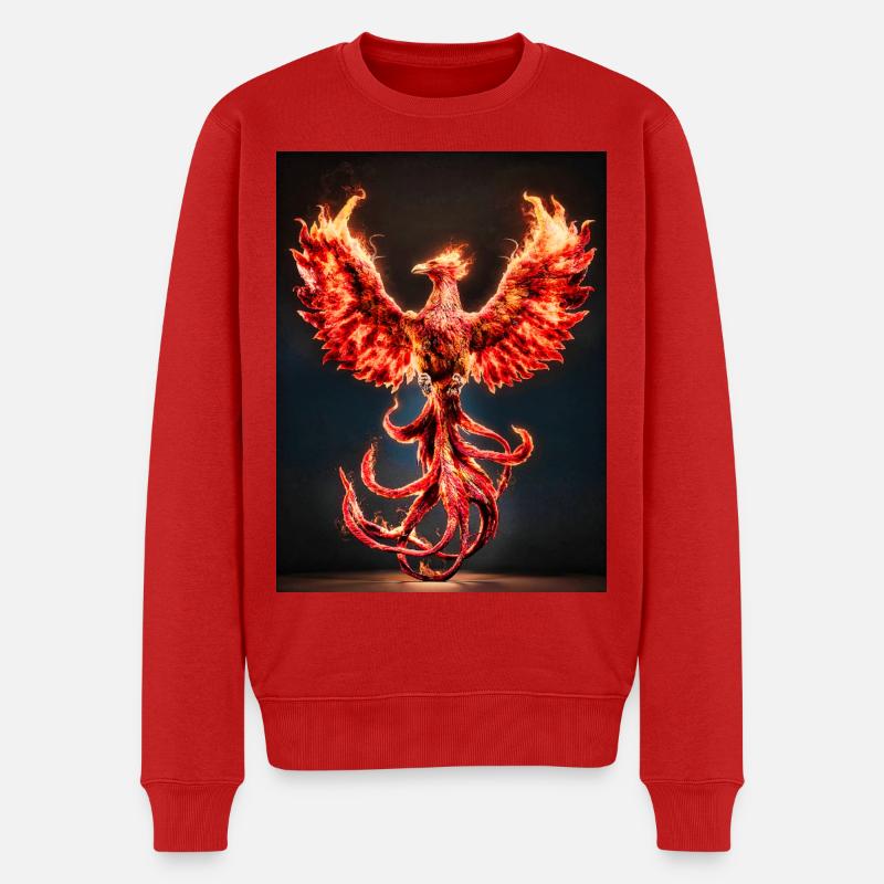 Explosion de Phoenix Firecrest - Pull Premium bio Homme - rouge