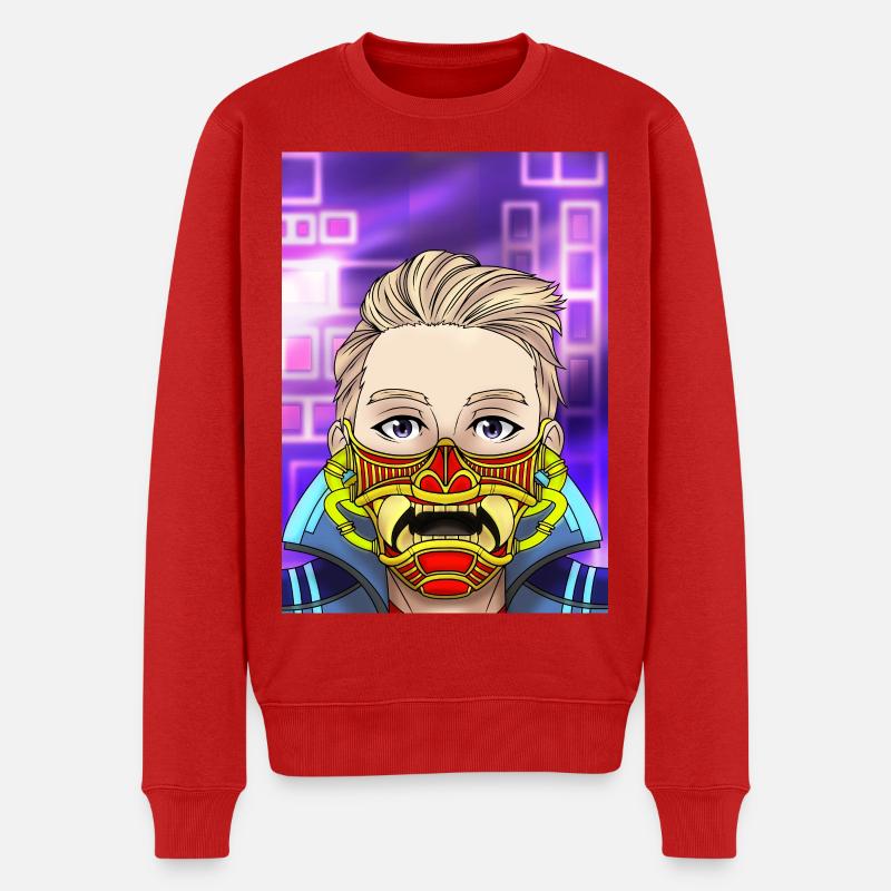 King29FR-Maske - Männer Premium Bio Pullover - Rot