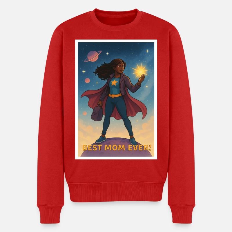 Affiche de la meilleure maman de super-héros de tous les temps - Pull Premium bio Homme - rouge