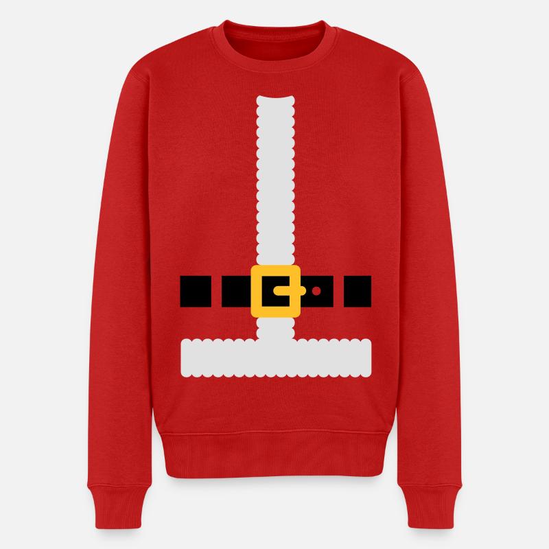 Weihnachtsmann Kostuum - Männer Premium Bio Pullover - Rot