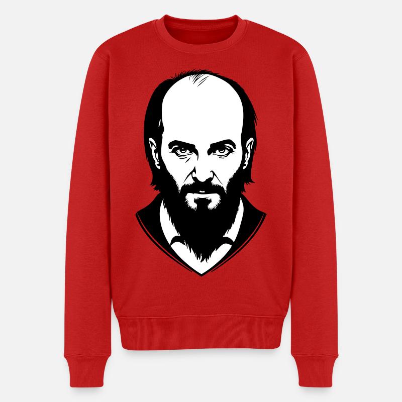 Tschetschenischer Held - Männer Premium Bio Pullover - Rot