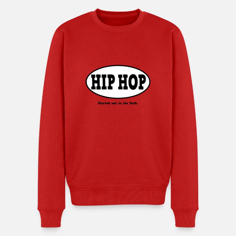 Commencé dans le parc. Hip-hop - Pull Premium bio Homme - rouge