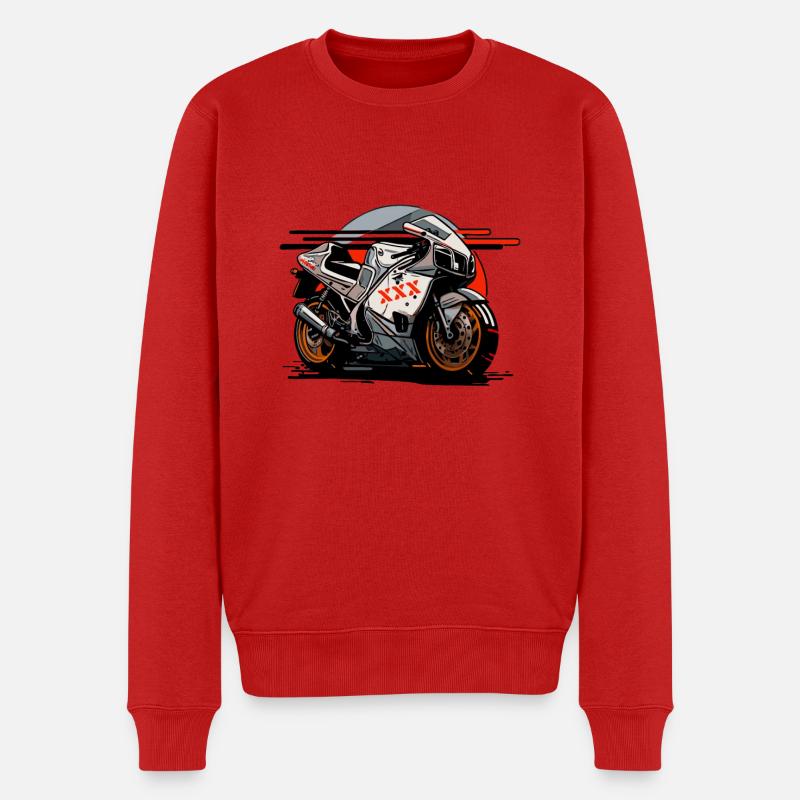 Super Sporttourer Motorrad - Männer Premium Bio Pullover - Rot