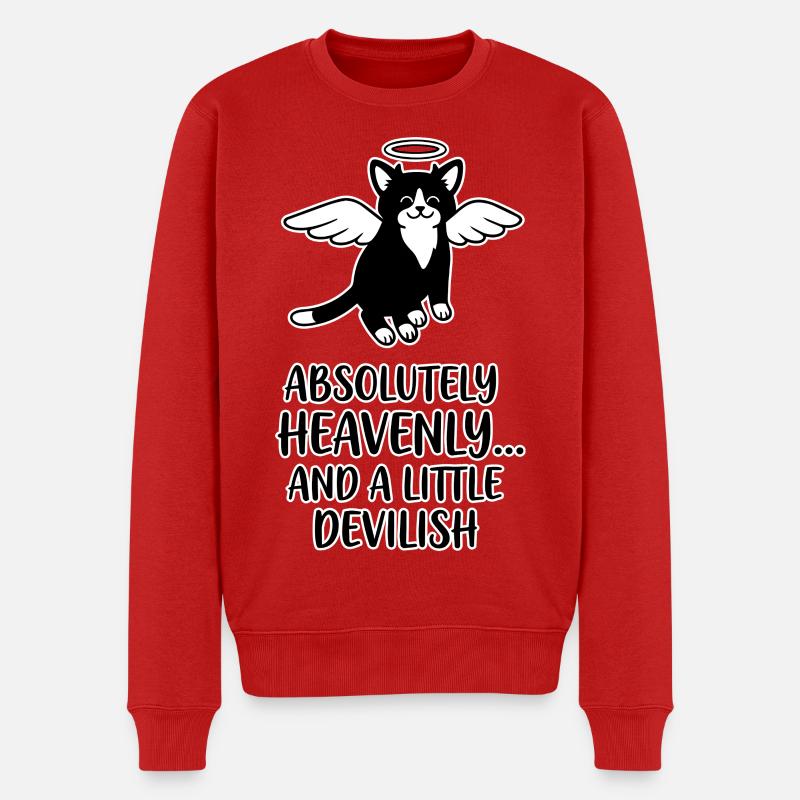 Ailes de chat ange céleste - Pull Premium bio Homme - rouge