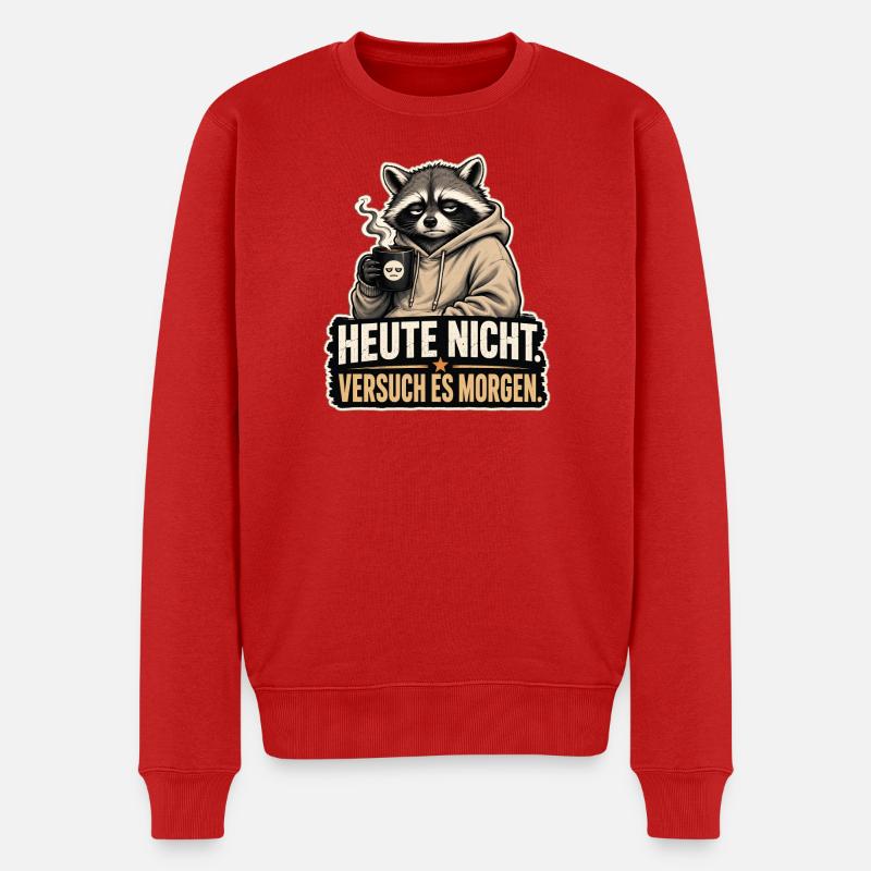 Pas aujourd’hui - Pull Premium bio Homme - rouge
