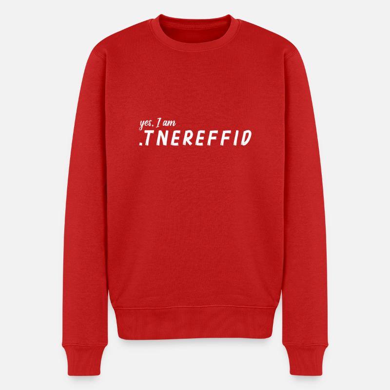 I am Different - Pull Premium bio Homme - rouge