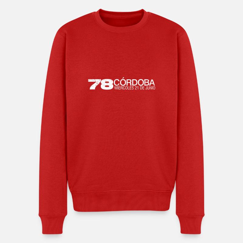 78 Cordoba (white oldstyle) - Männer Premium Bio Pullover - Rot