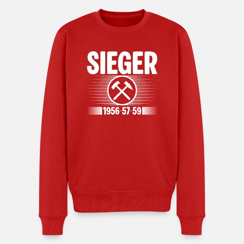 Erzgebirge Sieger - Männer Premium Bio Pullover - Rot