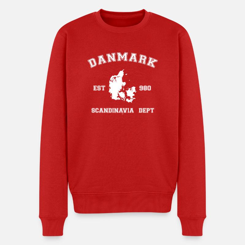 Danmark - Pull Premium bio Homme - rouge