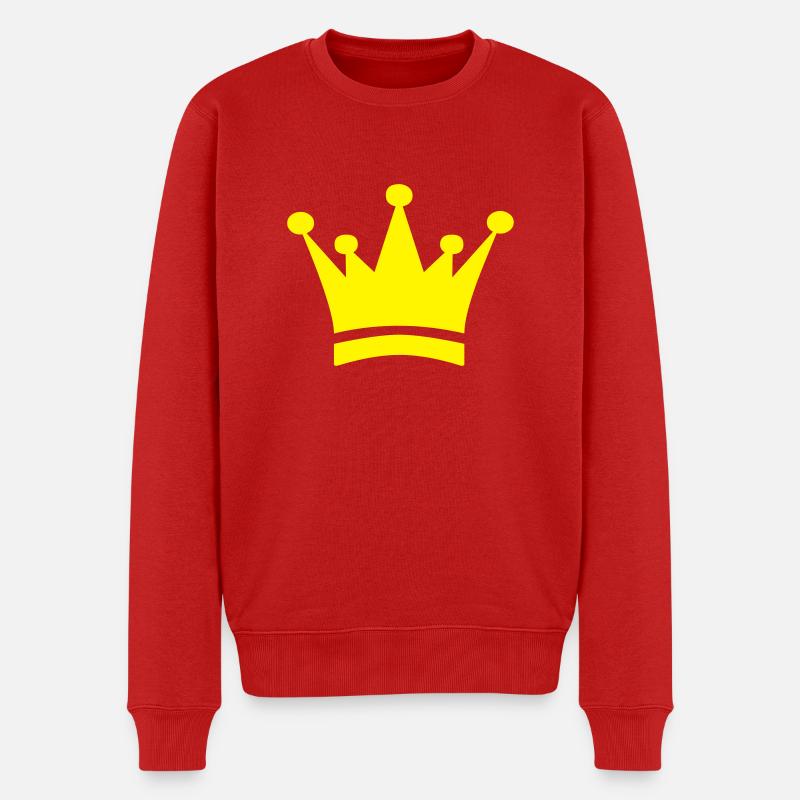 Couronne (V) - Pull Premium bio Homme - rouge