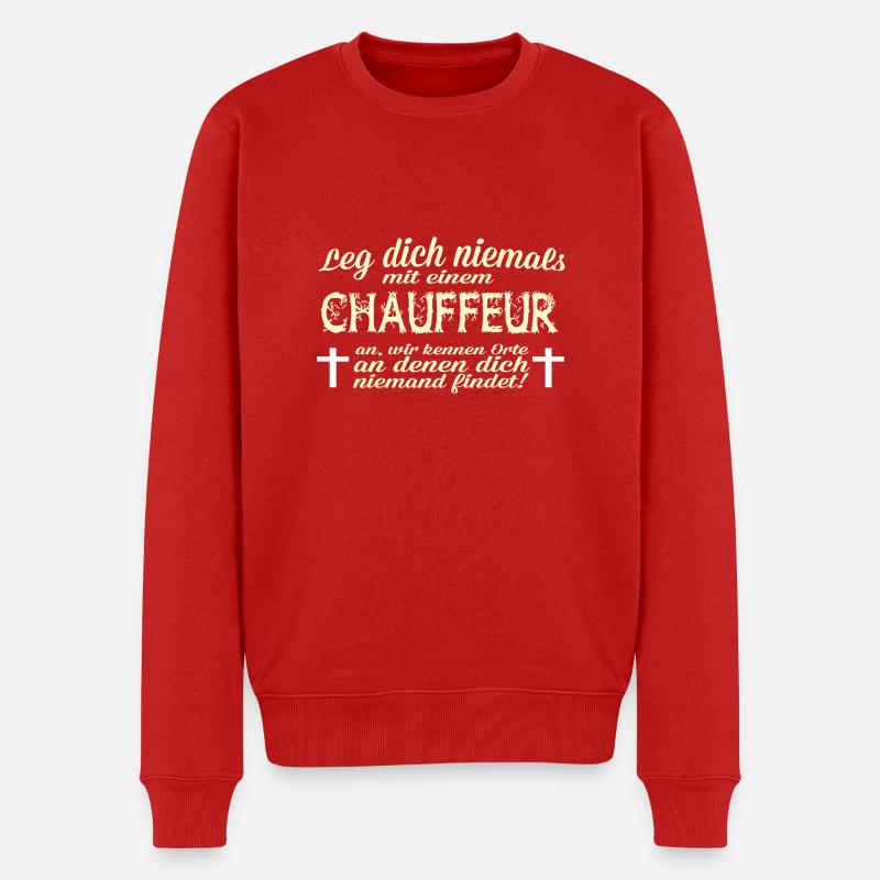 Chauffeur Mord - Männer Premium Bio Pullover - Rot