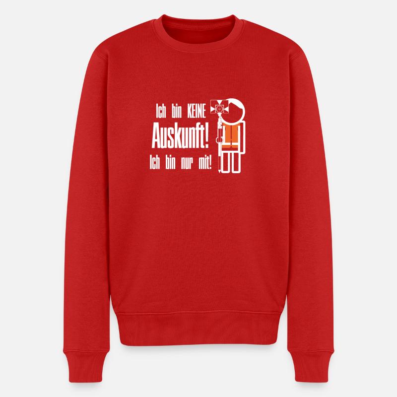 Vermesser Auskunft - Männer Premium Bio Pullover - Rot
