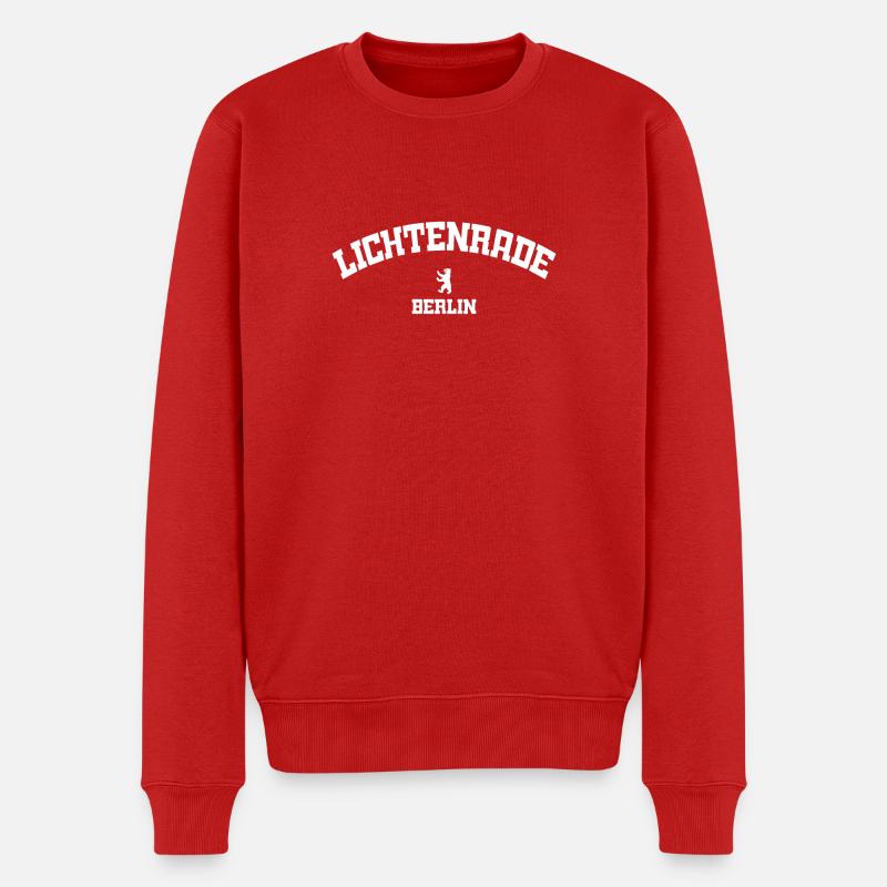 Lichtenrade - Berlin - Deutschland - German - Männer Premium Bio Pullover - Rot